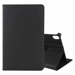 For Lenovo Tab P11 / Tab P11 5G Litchi Texture Horizontal Flip 360 Degrees Rotation Leather Case with Holder(Black)