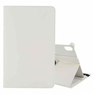 For Lenovo Tab P11 / Tab P11 5G Litchi Texture Horizontal Flip 360 Degrees Rotation Leather Case with Holder(White)