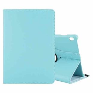 For Lenovo M10 Litchi Texture Horizontal Flip 360 Degrees Rotation Leather Case with Holder(Sky)