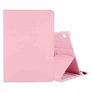 For Lenovo M10 Litchi Texture Horizontal Flip 360 Degrees Rotation Leather Case with Holder(Pink)