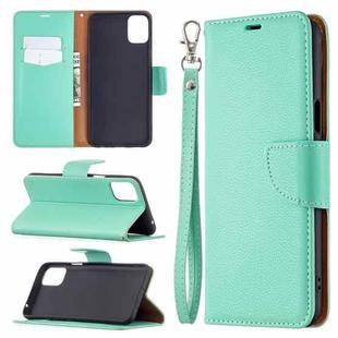 For LG K42 Litchi Texture Pure Color Horizontal Flip Leather Case with Holder & Card Slots & Wallet & Lanyard(Green)
