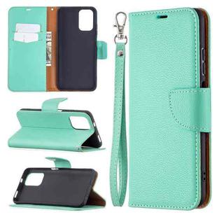 For Xiaomi Redmi Note 10 4G Litchi Texture Pure Color Horizontal Flip Leather Case with Holder & Card Slots & Wallet & Lanyard(Green)