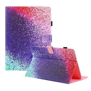 Universal Colored Drawing Horizontal Flip PU Leather Case with Holder & Card Slots & Wallet, Specification:10 inch(Rainbow Sand)