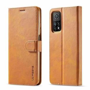 For Xiaomi Redmi Note 10 / Note 10S LC.IMEEKE Calf Texture Horizontal Flip Leather Case with Holder & Card Slots & Wallet(Yellow)