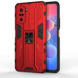 For Xiaomi Redmi K40 / K40 Pro Supersonic PC + TPU Shock-proof Protective Case with Holder(Red)