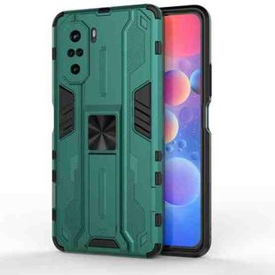 For Xiaomi Redmi K40 / K40 Pro Supersonic PC + TPU Shock-proof Protective Case with Holder(Green)