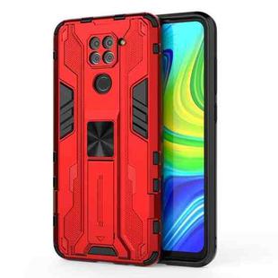 For Xiaomi Redmi Note 9 Supersonic PC + TPU Shock-proof Protective Case with Holder(Red)