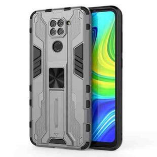 For Xiaomi Redmi Note 9 Supersonic PC + TPU Shock-proof Protective Case with Holder(Gray)