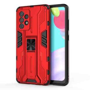 For Samsung Galaxy A52 5G / 4G Supersonic PC + TPU Shock-proof Protective Case with Holder(Red)