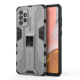 For Samsung Galaxy A72 5G / 4G Supersonic PC + TPU Shock-proof Protective Case with Holder(Gray)