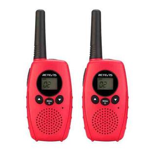 1 Pair RETEVIS RT628B 1W US Frequency 462MHz 3CHS Simple Handheld Children Walkie Talkie(Red)