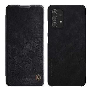 For Samsung Galaxy A32 4G NILLKIN QIN Series Crazy Horse Texture Horizontal Flip Leather Case with Card Slot(Black)