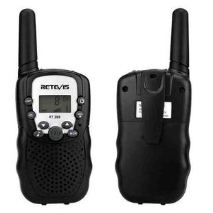 1 Pair RETEVIS RT388 0.5W US Frequency 462.5625-467.7250MHz 22CHS Handheld Children Walkie Talkie(Black)