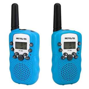 1 Pair RETEVIS RT388 0.5W US Frequency 462.5625-467.7250MHz 22CHS Handheld Children Walkie Talkie(Blue)