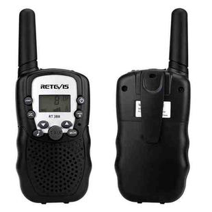 1 Pair RETEVIS RT388 0.5W EU Frequency 446MHz 8CHS Handheld Children Walkie Talkie(Black)
