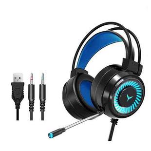 2 PCS G58 Head-Mounted Gaming Wired Headset with Microphone, Cable Length: about 2m, Color:Black Colorful 3.5mm Version