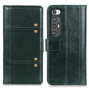 For Xiaomi Mi 10S Peas Crazy Horse Texture Horizontal Flip Leather Case with Holder & Card Slots & Wallet(Green)