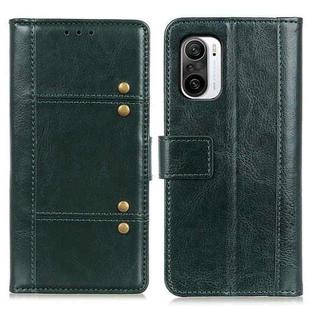 For Motorola Edge S 5G Peas Crazy Horse Texture Horizontal Flip Leather Case with Holder & Card Slots & Wallet(Green)