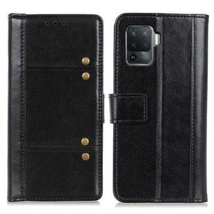 For OPPO A94 Peas Crazy Horse Texture Horizontal Flip Leather Case with Holder & Card Slots & Wallet(Black)