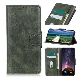 For Xiaomi Mi 10S Mirren Crazy Horse Texture Horizontal Flip Leather Case with Holder & Card Slots & Wallet(Dark Green)