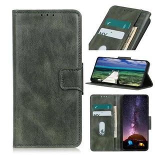 For Xiaomi Redmi Note 10 4G Mirren Crazy Horse Texture Horizontal Flip Leather Case with Holder & Card Slots & Wallet(Dark Green)