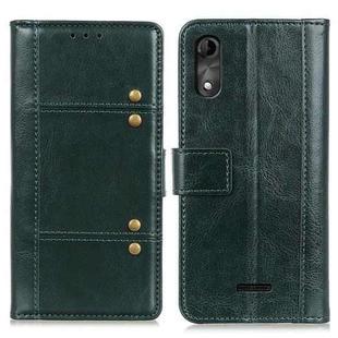 For Wiko Y51 Peas Crazy Horse Texture Horizontal Flip Leather Case with Holder & Card Slots & Wallet(Green)