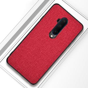 For OnePlus 7T Pro Shockproof Cloth Texture PC+ TPU Protective Case(Red)