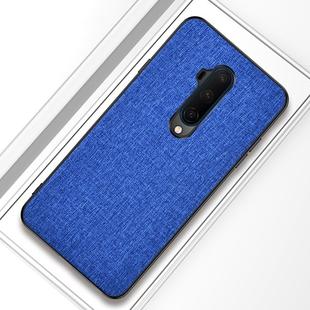 For OnePlus 7T Pro Shockproof Cloth Texture PC+ TPU Protective Case(Dark Blue)