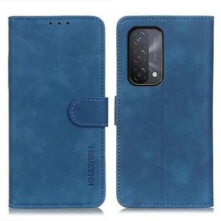 For OPPO A93 5G / A54 5G / A74 5G KHAZNEH Retro Texture PU + TPU Horizontal Flip Leather Case with Holder & Card Slots & Wallet(Blue)