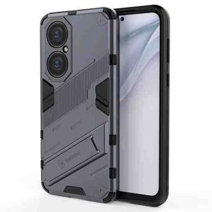 For Huawei P50 Punk Armor 2 in 1 PC + TPU Shockproof Case with Invisible Holder(Grey)