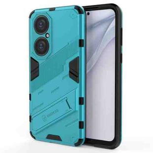 For Huawei P50 Punk Armor 2 in 1 PC + TPU Shockproof Case with Invisible Holder(Blue)