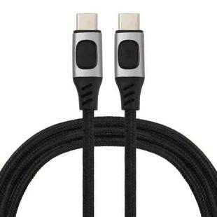 100W 5A USB-C / Type-C Male to USB-C / Type-C Male PD Fast Charging Braided Data Cable, Cable Length:1m