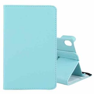 For Lenovo Tab M8 360 Degree Rotation Litchi Texture Horizontal Flip Leather Case with Holder(Sky Blue)