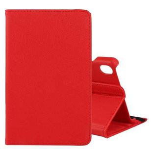 For Lenovo Tab M8 360 Degree Rotation Litchi Texture Horizontal Flip Leather Case with Holder(Red)