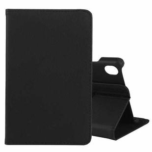 For Lenovo Tab M8 360 Degree Rotation Litchi Texture Horizontal Flip Leather Case with Holder(Black)
