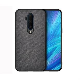 For OnePlus 7T Pro Shockproof Cloth Texture PC+ TPU Protective Case(Black)