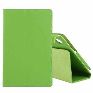 For Lenovo Tab M10 HD Litchi Texture Solid Color Horizontal Flip Leather Case with Holder & Pen Slot(Green)