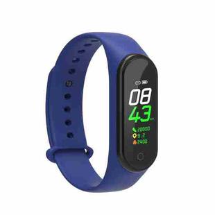 M4S 0.96 inch TFT Color Screen IP67 Waterproof Smart Wristband,Support Body Temperature Monitoring / Heart Rate Monitoring / Blood Pressure Monitoring(Blue)