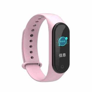 M4S 0.96 inch TFT Color Screen IP67 Waterproof Smart Wristband,Support Body Temperature Monitoring / Heart Rate Monitoring / Blood Pressure Monitoring(Pink)