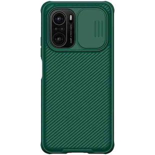 For Xiaomi Redmi K40 / K40 Pro / K40 Pro+ NILLKIN Black Mirror Pro Series Camshield Full Coverage Dust-proof Scratch Resistant PC Case(Green)