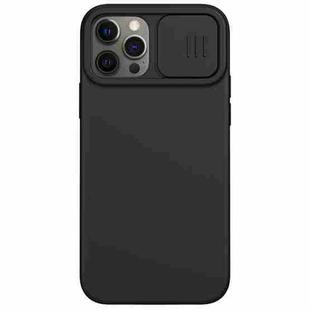 For iPhone 12 / 12 Pro NILLKIN CamShield Liquid Silicone + PC Full Coverage Case(Black)