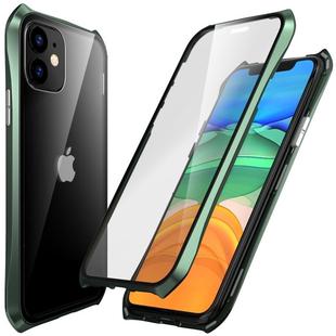 For iPhone 11 PC Magneto Shell Series All-Inclusive Anti-Fall Waterproof Protection Case(Atrovirens)
