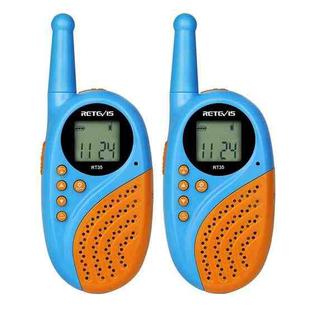 1 Pair RETEVIS RT35 0.5W US Frequency 462.550-467.7125MHz 22CH Handheld Children Walkie Talkie(Blue)