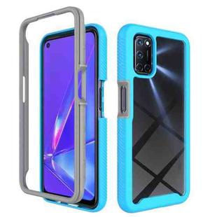 For OPPO A52 / A72 / A92 Starry Sky Solid Color Series Shockproof PC + TPU Protective Case(Sky Blue)