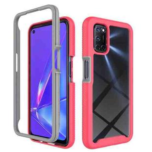 For OPPO A52 / A72 / A92 Starry Sky Solid Color Series Shockproof PC + TPU Protective Case(Frosting Pink)