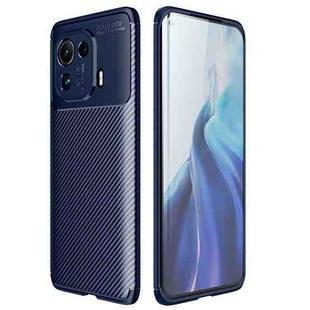 For Xiaomi Mi 11 Pro Carbon Fiber Texture Shockproof TPU Case(Blue)