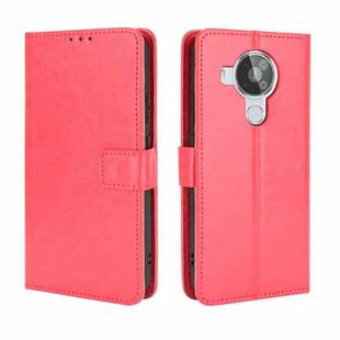 For Nokia 7.3 Retro Crazy Horse Texture Horizontal Flip Leather Case with Holder & Card Slots & Lanyard(Red)