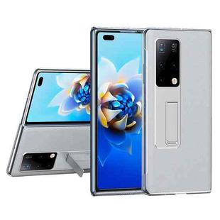 For Huawei Mate X2 Transparent Protective Case wth Invisible Holder(Silver)