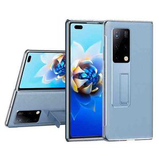 For Huawei Mate X2 Transparent Protective Case wth Invisible Holder(Blue)