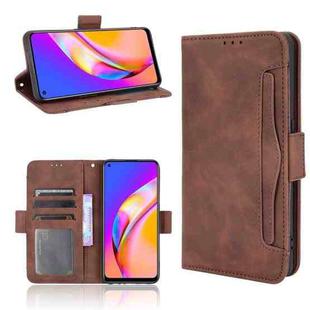 For OPPO A94 4G/F19 Pro 4G/Reno5 F/Reno5 Lite Skin Feel Calf Pattern Horizontal Flip Leather Case with Holder & Card Slots & Photo Frame(Brown)